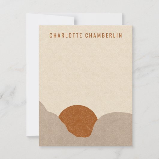 Persoonlijke Boho Note-kaarten Notitiekaartje (Voorkant)