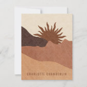 Persoonlijke Boho Notitiekaartje (Voorkant)