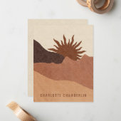 Persoonlijke Boho Notitiekaartje (Voorkant / Achterkant in situ)