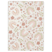 Persoonlijke Boho Regenboog Klembord (Achterkant)