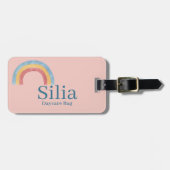 Persoonlijke Boho Regenboog Luiertas Label Bagagelabel (Voorkant horizontaal)