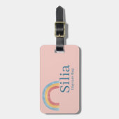 Persoonlijke Boho Regenboog Luiertas Label Bagagelabel (Voorkant verticaal)