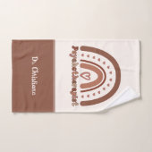 Persoonlijke Boho Regenboog Psychotherapeut Handdoek (Handdoek)