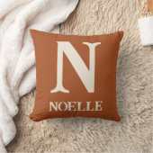 Persoonlijke Boho Safari Babykamer Monogram Kussen (Deken)