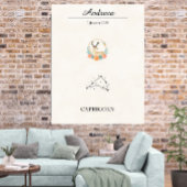 Persoonlijke Boho Steenbok Zodiac Constellatie Poster