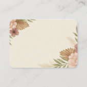 Persoonlijke Boho Trouw Plat Naamkaartjes | Custo (Achterkant)