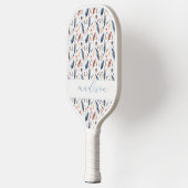 Persoonlijke Boho Veer Bloem Pickleball Paddle (Links)