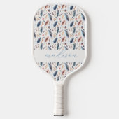 Persoonlijke Boho Veer Bloem Pickleball Paddle (Achterkant)