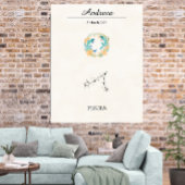 Persoonlijke Boho Vissen Sterrenbeeld Constelatie Poster