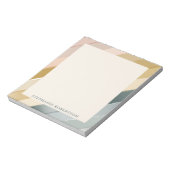 Persoonlijke Boho Watercolor Streep Gradiënt Naam Notitieblok (Linkerzijde)