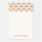 Persoonlijke Boho-waterverfregenboog Post-it® Notes (Voorkant)