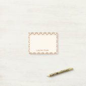 Persoonlijke Boho-waterverfregenboog Post-it® Notes (Op bureau)