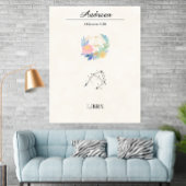 Persoonlijke Boho Weegschaal Dierenriem Sterrenbee Poster