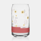 Persoonlijke Boho Wilde Bloem Met Aangepaste Naam Blikvorm Glas (Rechts)