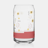 Persoonlijke Boho Wilde Bloem Met Aangepaste Naam Blikvorm Glas (Links)