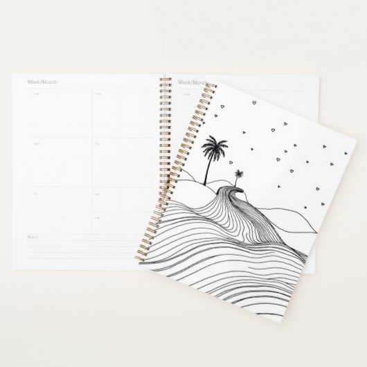 Persoonlijke Boho Woestijnprint Planner (Display)