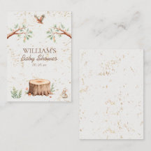 Persoonlijke Boho Woodland Baby Shower Achtergrond