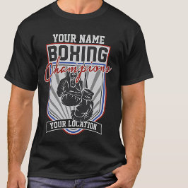Persoonlijke Bok Champions Boxer Fitness Gym  T-shirt
