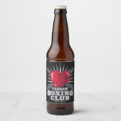 Persoonlijke Bokshandschoenen Vechterskampioen Box Bier Etiket (Voorkant)