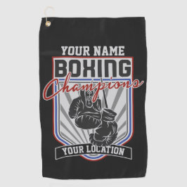 Persoonlijke Bokskampioenen Boxer Fitness Gym  Golfhanddoek