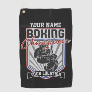 Persoonlijke Bokskampioenen Boxer Fitness Gym  Golfhanddoek