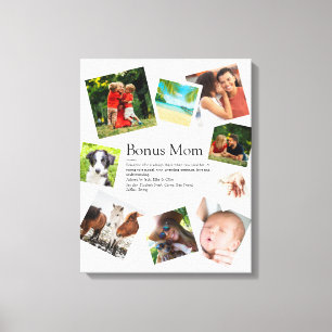 Persoonlijke Bonus Moeder Definitie 9 Foto Collage Canvas Afdruk