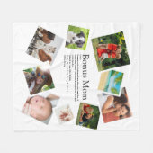 Persoonlijke Bonus Moeder Definitie 9 Foto Collage Fleece Deken (Voorkant (Horizontaal))