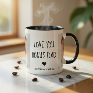 Persoonlijke bonus papa fotomok   Op maat gemaakte Tweekleurige Koffiemok