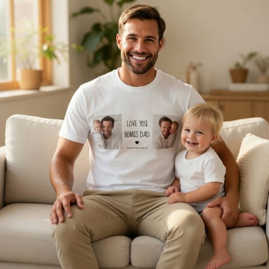 Persoonlijke Bonus Vader Foto T-shirt