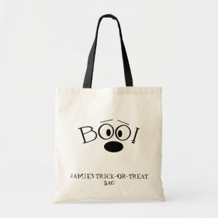 Persoonlijke BOO! Halloween Treat Bag Tote Bag