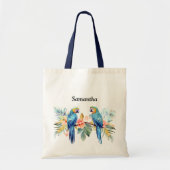 Persoonlijke boodschappentas met Ara Papegaai Tote Bag (Voorkant)