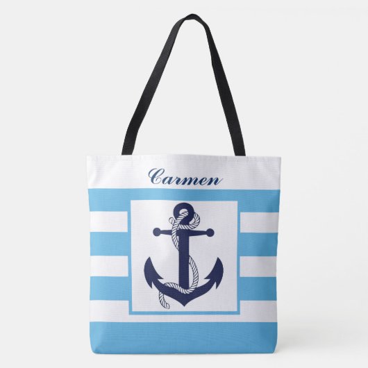 Persoonlijke Boodschappentas - Naar het Strand! Tote Bag (Voorkant)