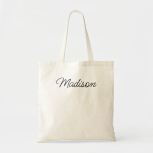Persoonlijke boodschappentas, op maat gemaakte naa tote bag