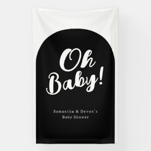 Persoonlijke boog Oh baby foto muur shower banner