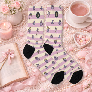 Persoonlijke Bookish Girl Academy Tovenares Roze Sokken