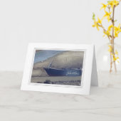 Persoonlijke boot op Cornisch strand Kaart (Gele Bloem)