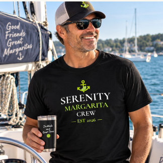 Persoonlijke bootnaam Margarita Crew Zeevaart T T-shirt