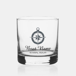 Persoonlijke bootnaam whisky glas