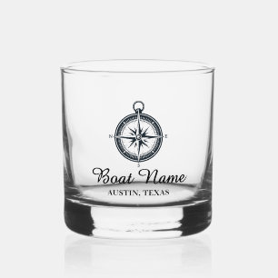 Persoonlijke bootnaam whisky glas