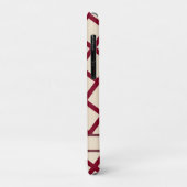 Persoonlijke bordeauxrode crème lattice elegante c Case-Mate iPhone case (Achterkant/links)