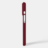 Persoonlijke bordeauxrode initiële iPhone / iPad h Case-Mate iPhone Case (Achterkant / Links)