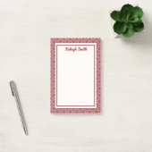 Persoonlijke bordeauxrode polka stippen Post-it-br Post-it® Notes (Kantoor)