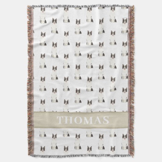 Persoonlijke Border Collie Deken (Voorkant Verticaal)