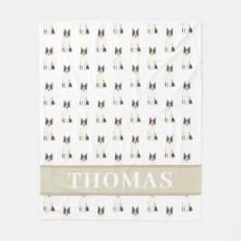 Persoonlijke Border Collie Fleece Deken