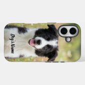Persoonlijke Border Collie-foto en naam Case-Mate iPhone Case (Achterkant (horizontaal))