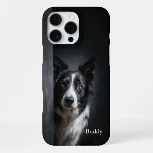 Persoonlijke Border Collie-portret iPhone 16 Pro Max Hoesje