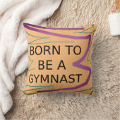 Persoonlijke BORN TO BE A GYMNAST Kussensloop Kussen (Deken)