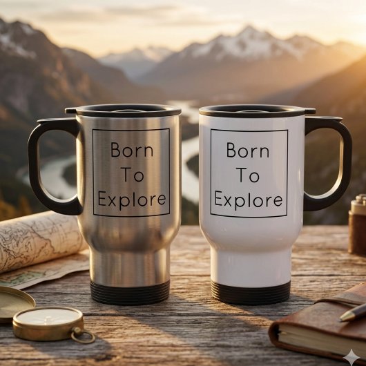 Persoonlijke Born To Explore Reisbeker