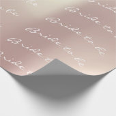 Persoonlijke borstelrand om roze te zijn cadeaupapier (Hoek)