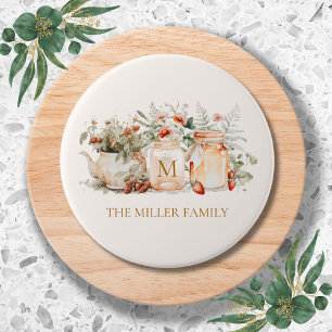 Persoonlijke Bos Bloem Botanische Familienaam Ronde Button 7,6 Cm